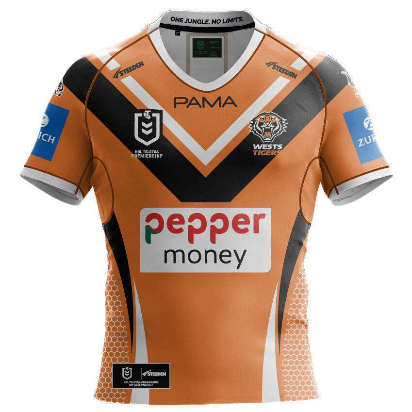 Wests Tigers 2025 Official Away Jersey
