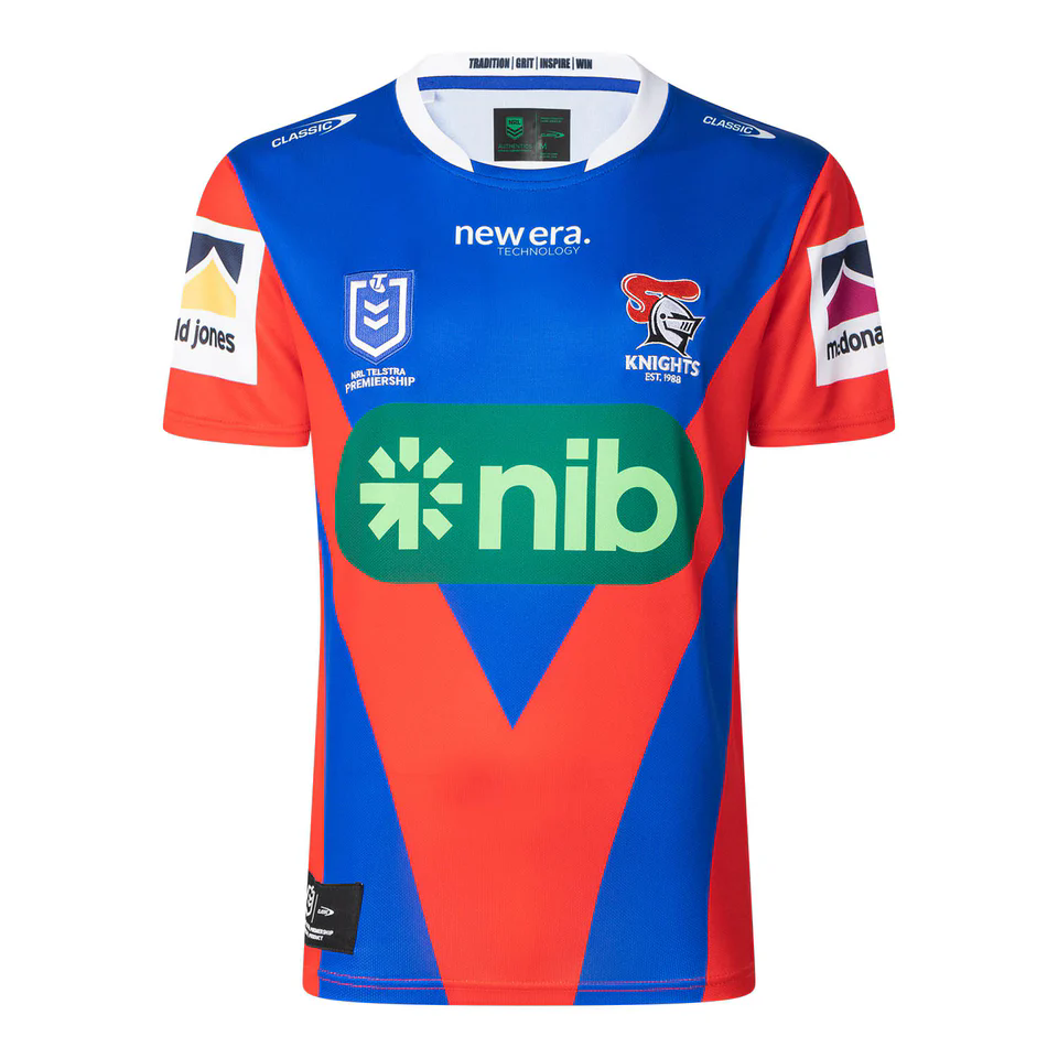 Newcastle Knights 2025 Official Home Jersey