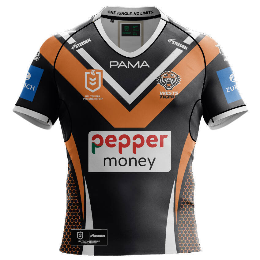 Wests Tigers 2025 Official Home Jersey