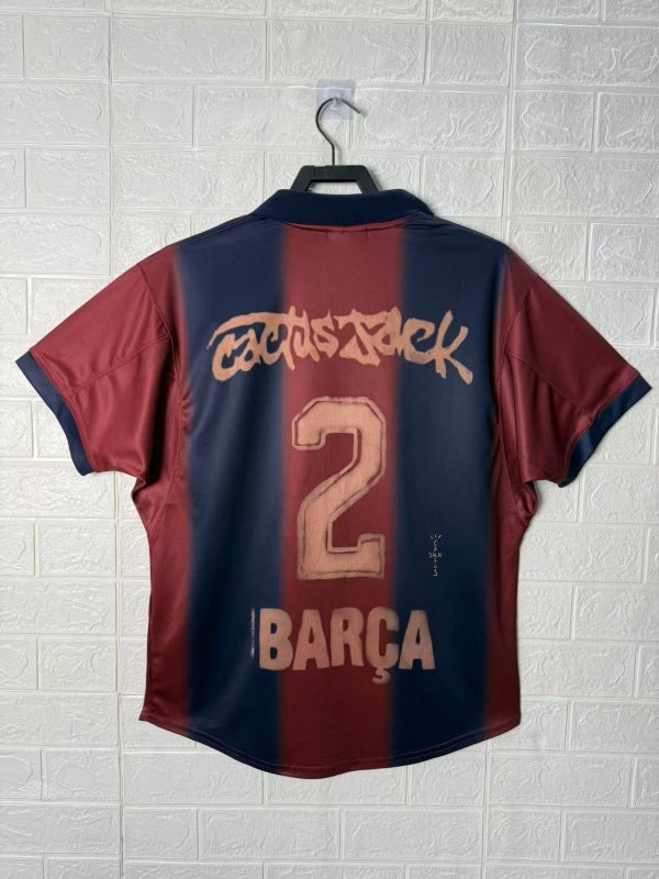 FC Barcelona 2000/01 'Travis Scott Skeleton' Retro Home Jersey